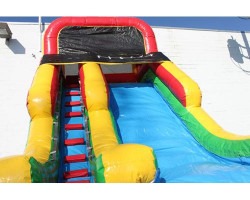 1620rainbow20waterslide20slide20220bouncing20for20joy 1727405722 16' Aqua Splash SLIDE