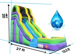 1820ft20double20dip20waterslide20bouncing20for20joy20dimensions 1727405545 18' Dub Dip SLIDE