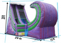 2020ft20monster20wave20waterslide20bouncing20for20joy20bounce20house20and20party20rentals20dimensions 1727407414 20' Monster wave SLIDE