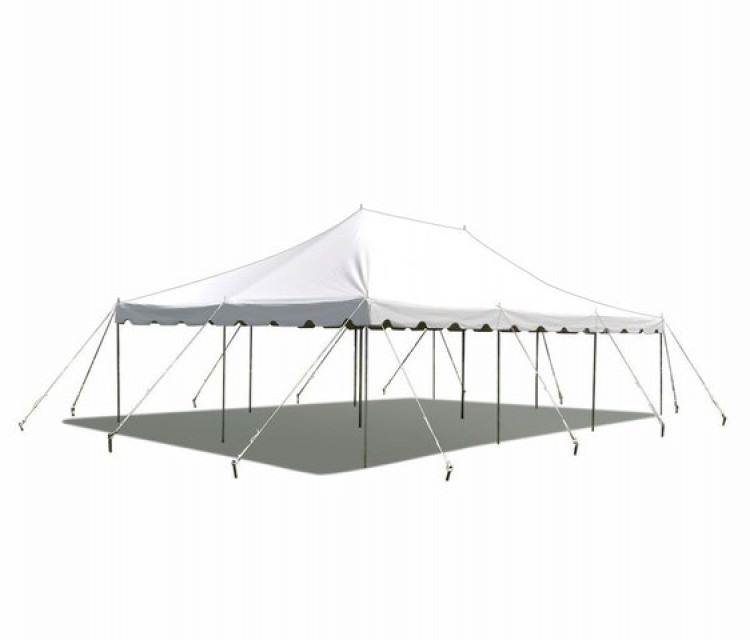 20x30 Frame Tent White Top