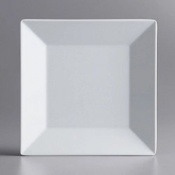 8 Square White Dinner Plate (Qty of 10)