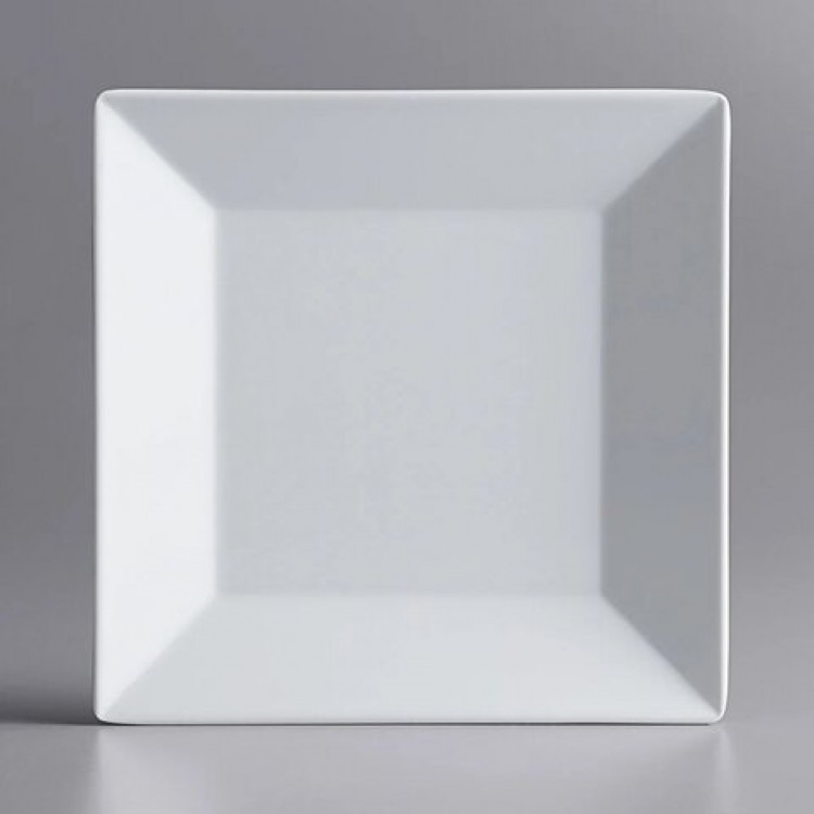 10 Square White Dinner Plate (Qty of 10)