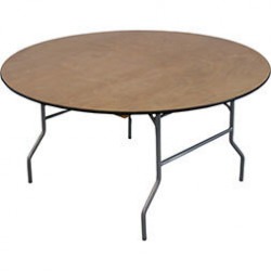 60 Round Wooden Table