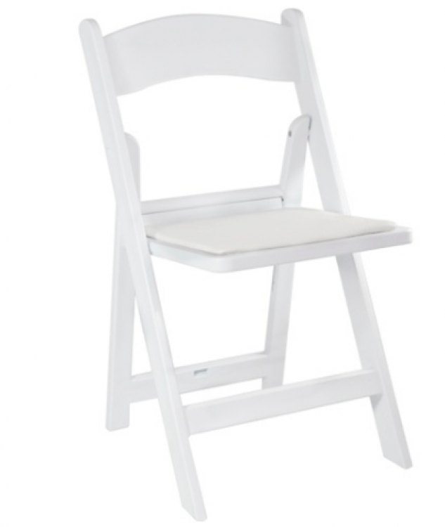 White Resin Chair