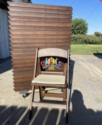 Woodgrain  Resin Chair