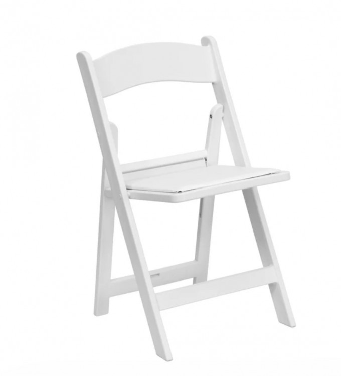 White Resin Chair