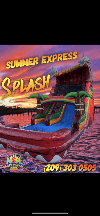 18 Ft Tall Summer Express Splash