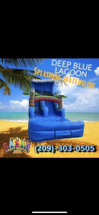 18 Ft Tall Deep Blue Lagoon