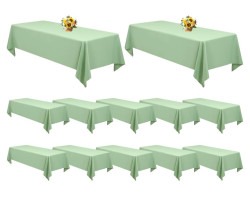 Sage Green Rectangular Linen
