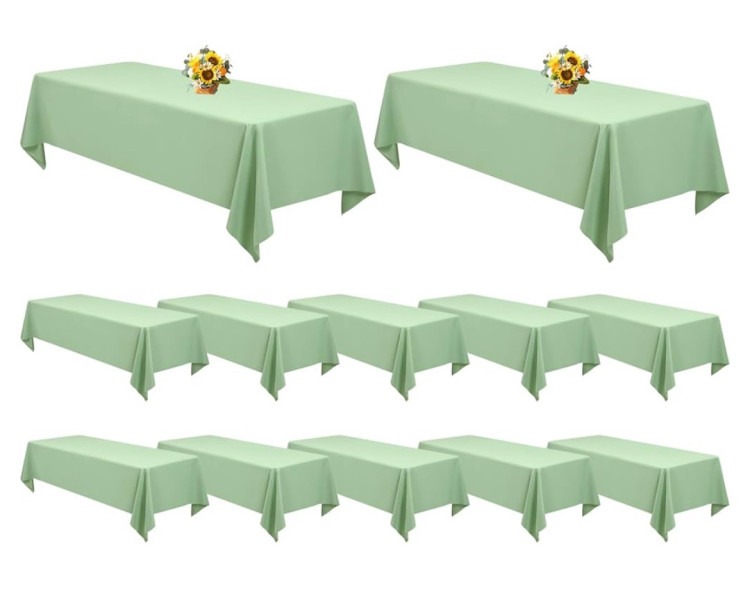 Sage Green Rectangular Linen