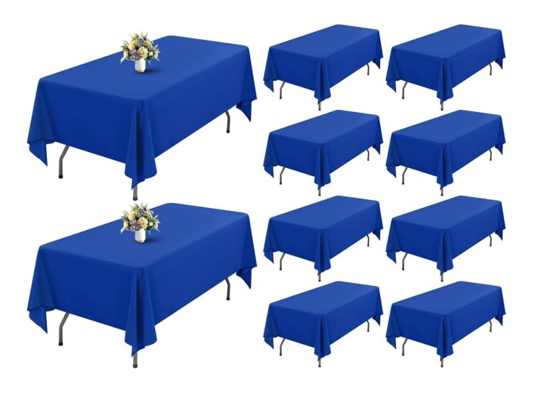 Royal Blue Rectangular Linen