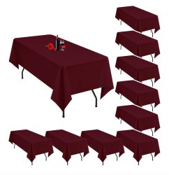 Burgundy Rectangular Linen