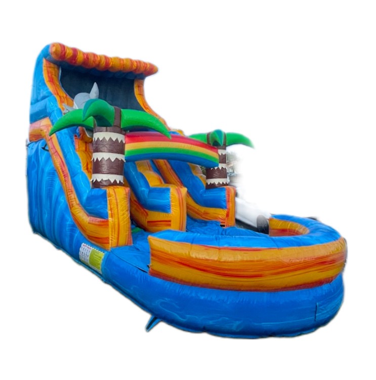 16' Rainbow Dolphin Slide
