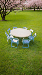 White Resin Chair