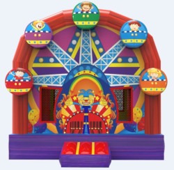 CARNIVAL BOUNCE HOUSE WITH BASKETBALL HOOP