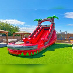 15' Red Hot Tropical Water Slide 30L 12W 15H