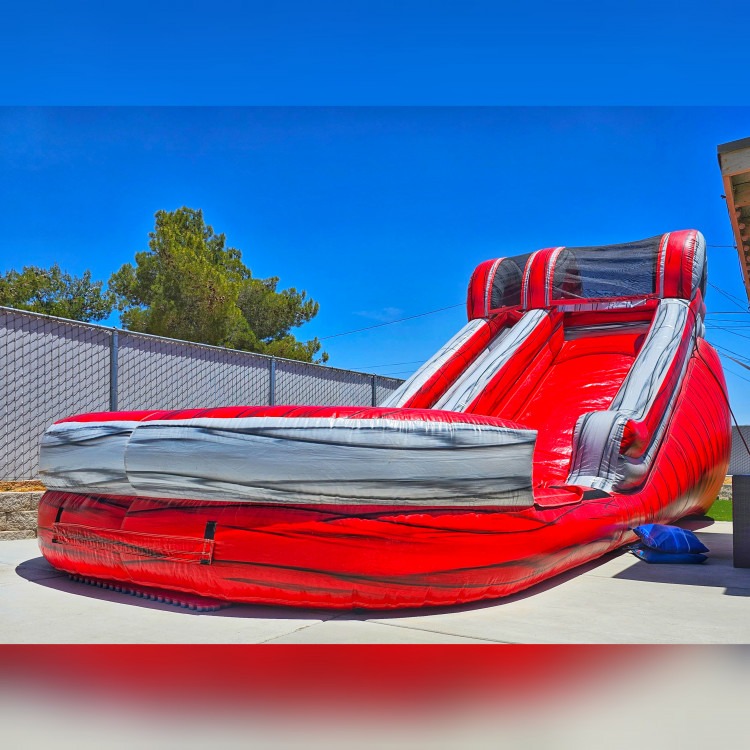 14' Red Elite Water Slide 27L 11W 14H