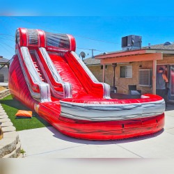 14' Red Elite Water Slide 27L 11W 14H