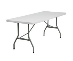 6’ Plastic Rectangular Table