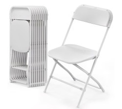 White Plastic  Chairs