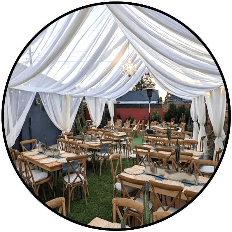 naked draped canopy rentals FK Home