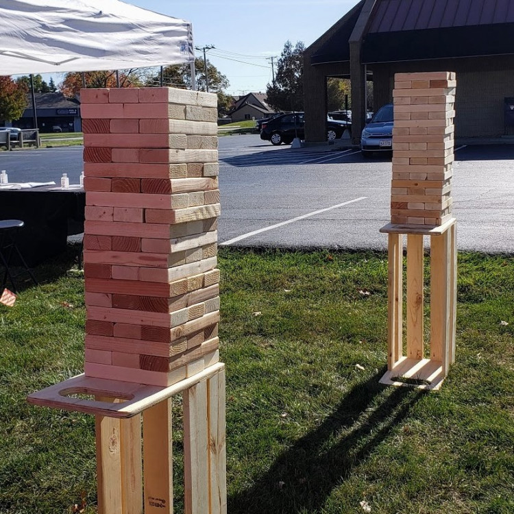 Giant Tumbling Tower Game