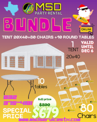 BUNDLE 20X40 80 CHAIRS