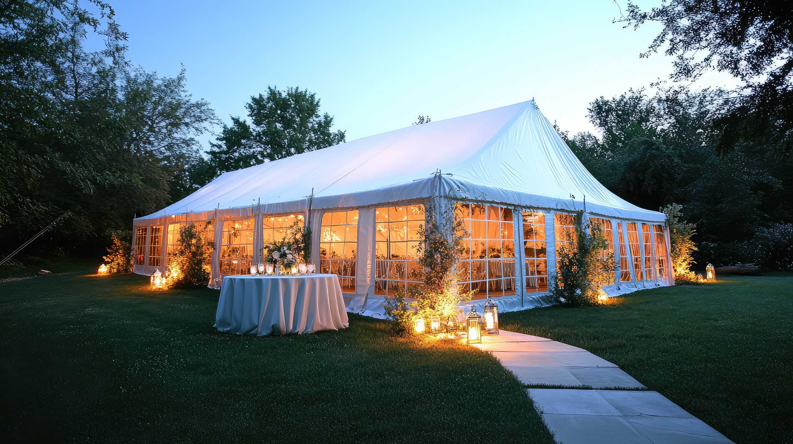 white tent wedding rentals shine moon night high end event ar 169 style raw stylize 250 v 61 scaled 1 Home