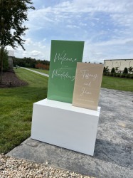 Welcome Sign w/ base