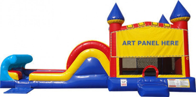 Castle Bounce House W/Slide External Combo