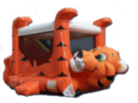 Inflatable tiger-shaped play structure