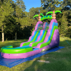 12 1748636015 Purple Tropical Water Slide - 16 ft