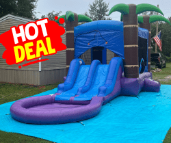 Enchanted Forest Midsize Combo Bounce House W/Slide