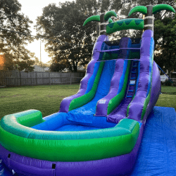 1 1748636015 Purple Tropical Water Slide - 16 ft