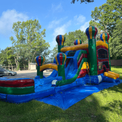 1 1750693421 XL Hot Air Balloon Bouncehouse/Slide Combo Unit - Wet/Dry
