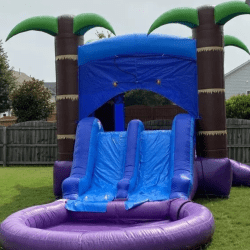 2 1748636233 Enchanted Forest Midsize Combo Bounce House W/Slide