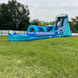 4 1746588066 20 ft Dolphin Slide with Slip n Slide Attachment