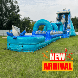 20 ft Dolphin Slide with Slip n Slide Attachment