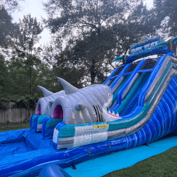 1 1753736469 Shark Beach Dual Lane Waterslide - 18 ft
