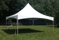 20 x 20 High Peak Frame Tent- White