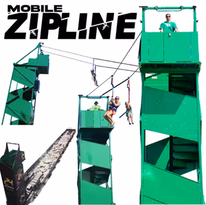 Mobile Zip Line Ontario Inflatables and Event Rentals new