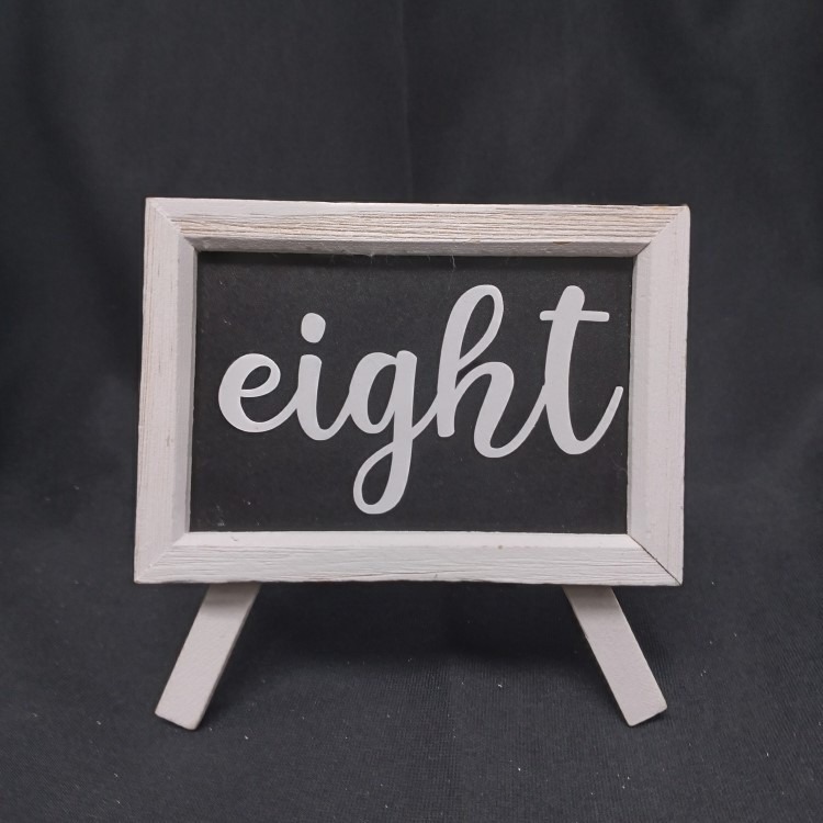 Chalkboard Table Number Piece