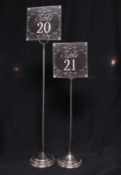 Short Antique Table Number Holder