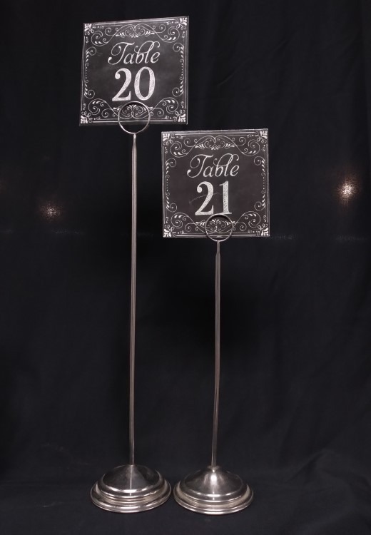 Short Antique Table Number Holder