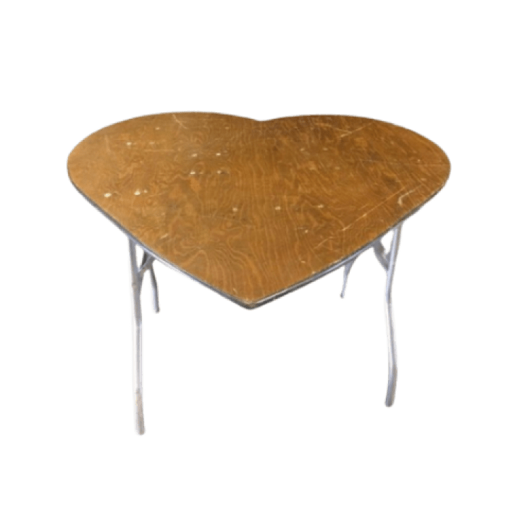 Heart Table Wooden