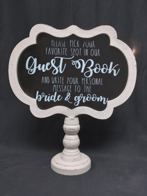 Chalkboard Pick a Spot in the Guestbook Sign