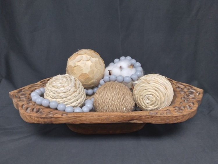 Wood Décor Tray  - Ornate