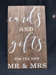 Cards & Gifts for Mr. and Mrs. Sign