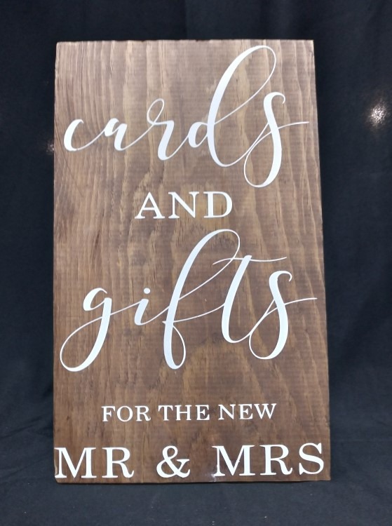 Cards & Gifts for Mr. and Mrs. Sign