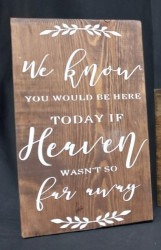 If Heaven Wasn't So Far Away Sign - Portrait